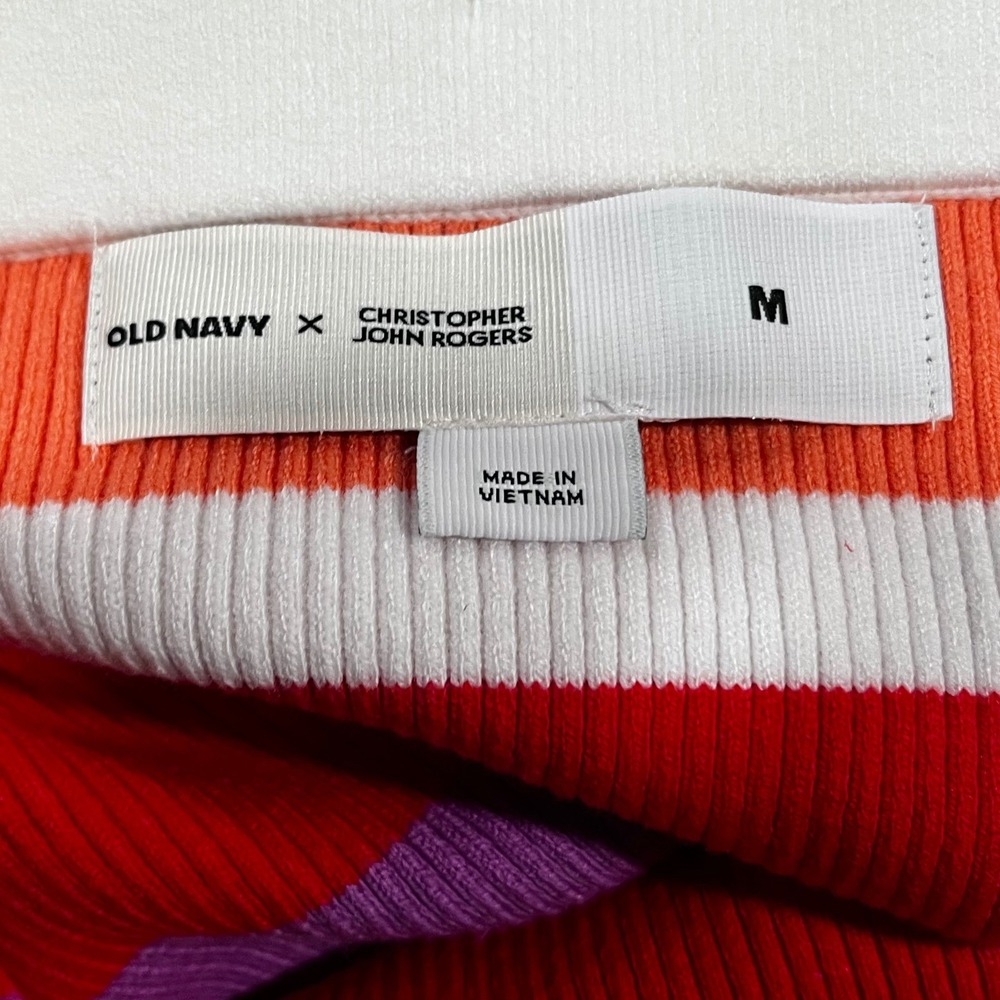 Old Navy x Christopher John Rogers Multicolor Striped Sweater and Skirt Set XXL - Picture 10 of 11